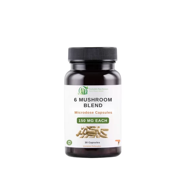 Mushroom Capsules 150 mg Microdose Blend